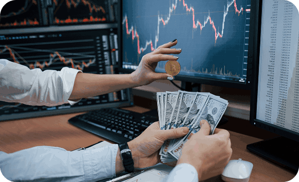 Immediate Growth investing cash bitcoin trading charts